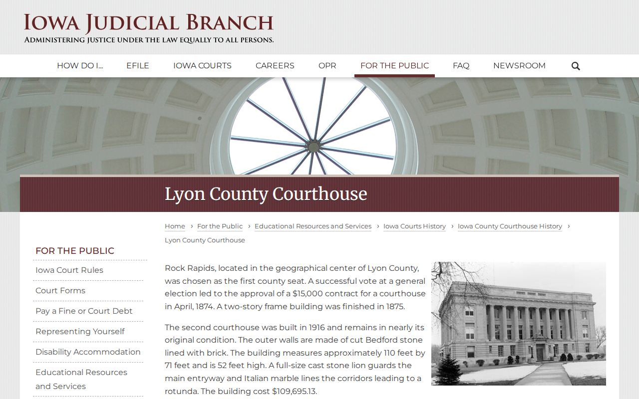 Lyon County municipal warrant District Court courthouse